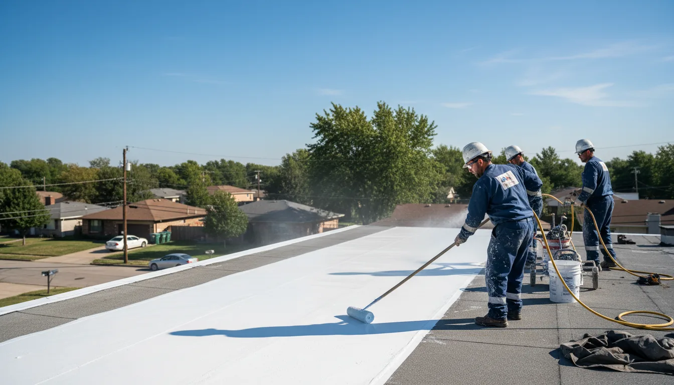 Commercial roof coating in Van Voorhis, PA near me